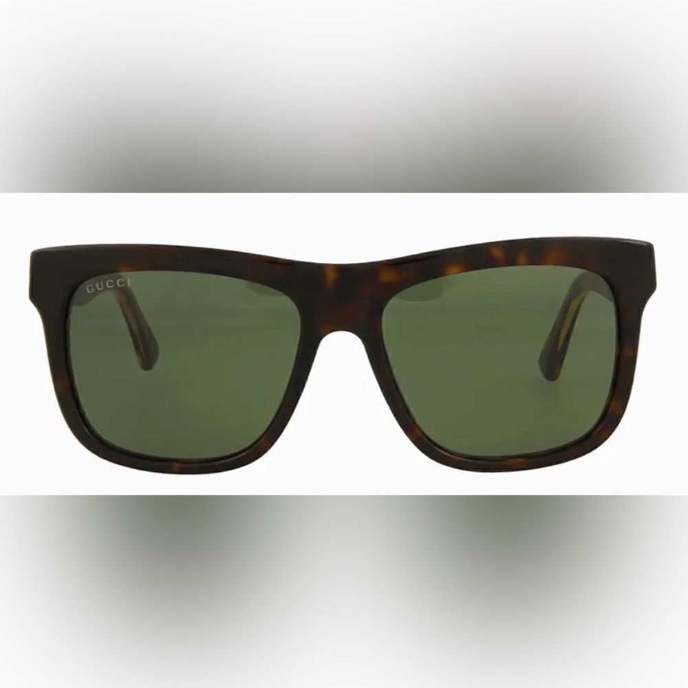 Gucci GG0158SN M 002 Square Unisex Sunglasses Tortoiseshell - Picture 3 of 9